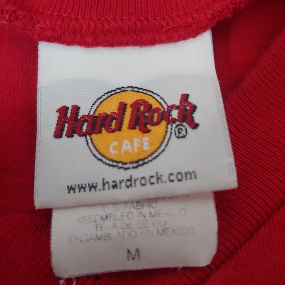 Hard Rock Cafe Pittsburgh Mens M Jersey T Shirt #71 Red V Neck Music Restaurant - Picture 4 of 4